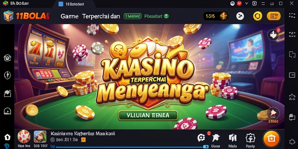 Tampilan screenshot utama 11BOLA dengan gameplay Kasino yang mengasyikkan.