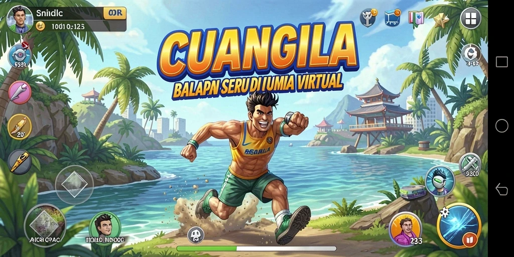 Menampilkan gameplay seru dalam balapan CUANGILA.