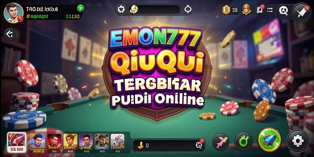 Tangkapan layar EMON777 menampilkan aksi seru dalam permainan QiuQiu.