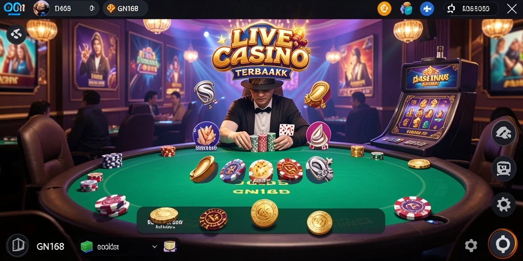 Gameplay menegangkan di GN168 dengan dealer langsung.