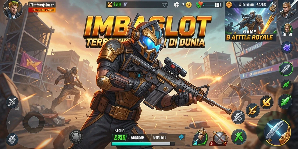 Gameplay mendebarkan dari IMBASLOT dalam aksi Battle Royale.