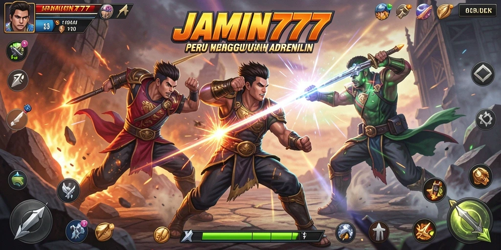 Tampilan menegangkan dari duel epik di JAMIN777.