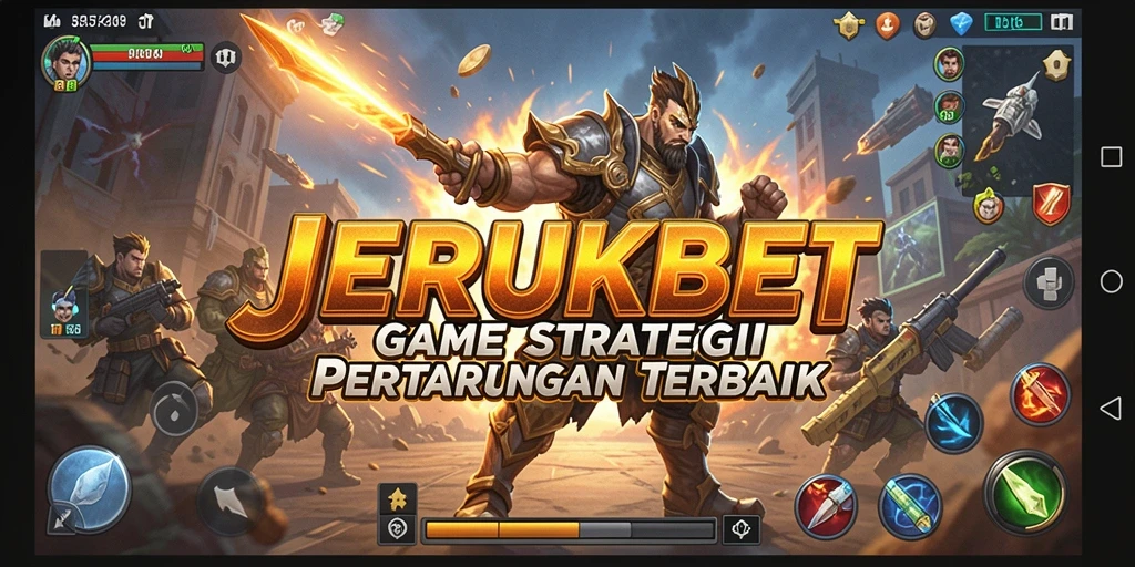 Tampilan gameplay JERUKBET yang menegangkan dan strategis.