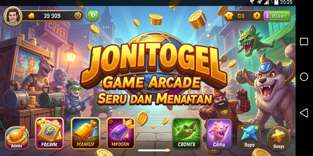 Tangkapan layar utama dari gameplay mengasyikkan JONITOGEL.