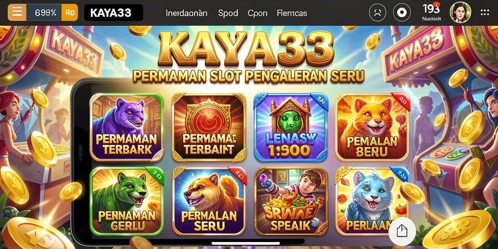 Screenshot gameplay KAYA33 yang menampilkan keseruan bermain slot.