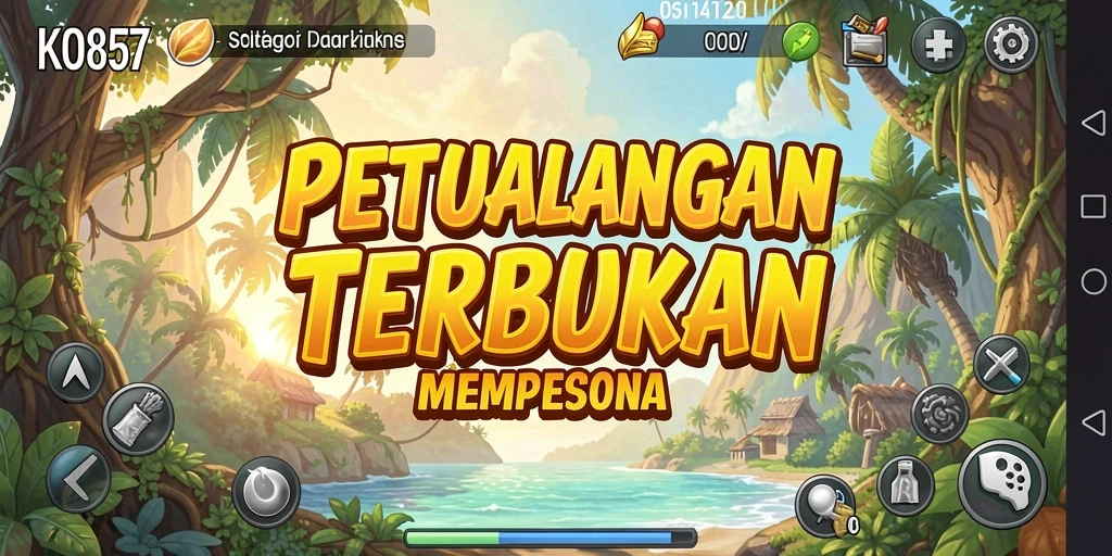 Screenshot utama KO857 menunjukkan gameplay yang mendalam dalam dunia Open World.