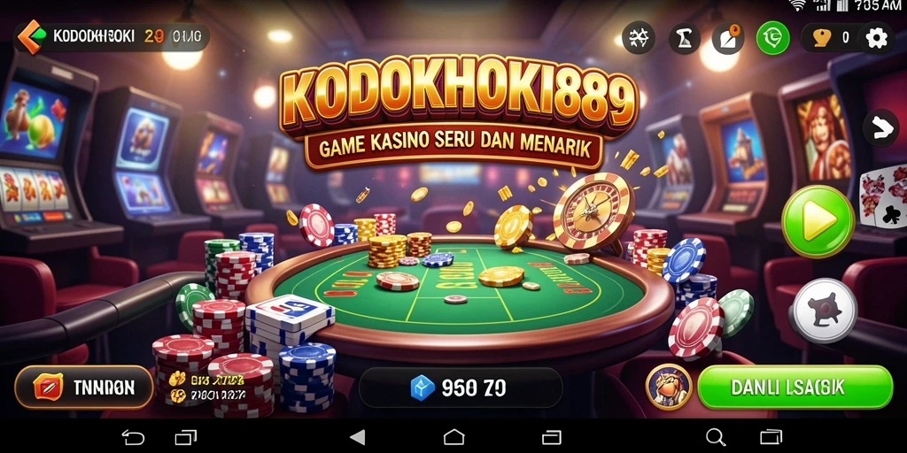 Tampilan gameplay menakjubkan dari KODOKHOKI889 yang menyenangkan.