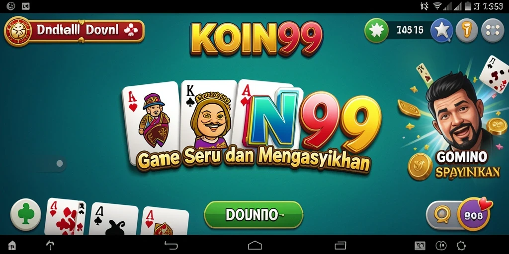 Tampilan gameplay seru KOIN99 dengan pemain yang bersaing.