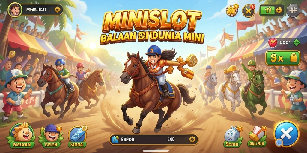 Gameplay seru balapan mini di MINISLOT.