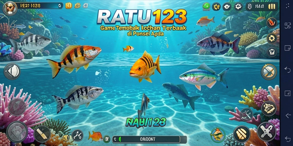 Gameplay seru menembak ikan di laut yang penuh warna.