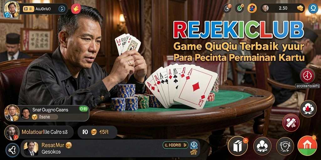 Tampilan seru gameplay QiuQiu di REJEKICLUB.