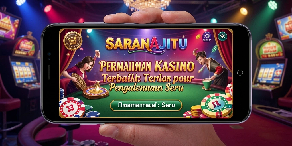 Tangkapan layar SARANAJITU menunjukkan gameplay Kasino yang seru.