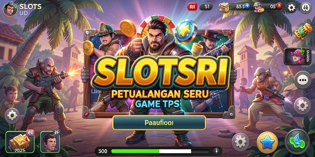 Screenshot gameplay SLOTSRI menampilkan aksi seru dalam TPS.