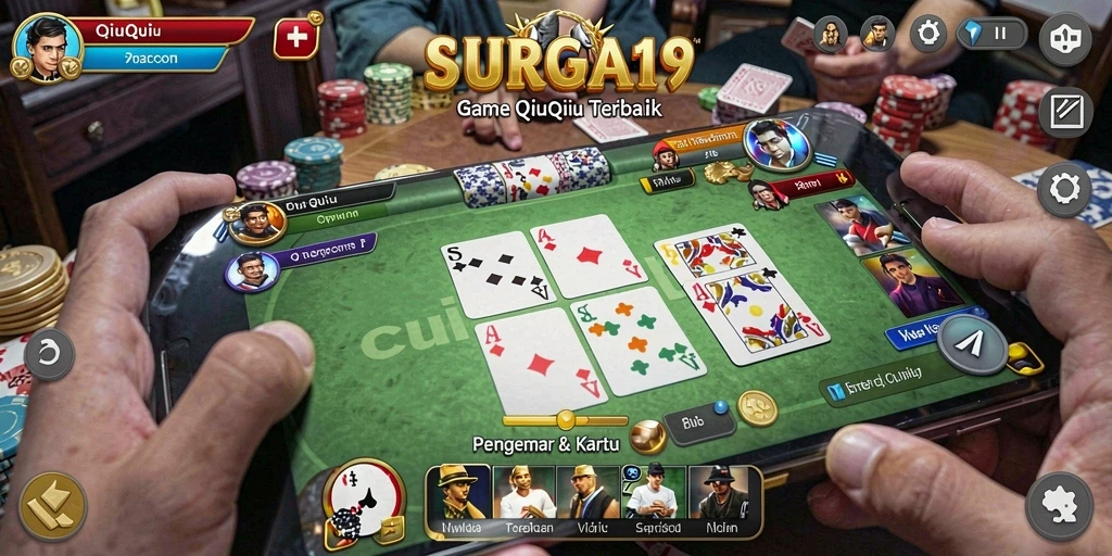 Tampilan gameplay QiuQiu yang menarik dan interaktif di SURGA19.